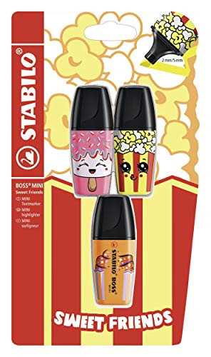 Highlighter - STABILO Highlighter BOSS MINI Sweet Friends Pink/Yellow/Orange