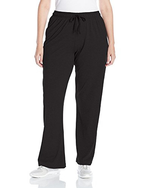 Champion Women's Plus-Size Jersey Pant, Black, 4X