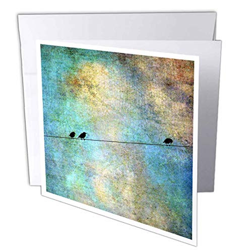 3dRose Cassie Peters Birds - Birds on a Wire Digital Art by Angelandspot - 6 Greeting Cards with envelopes -gc-164118-1- 3dRose Cassie Peters Birds - Birds on a Wire Digital Art by Angelandspot - 6 Greeting Cards with envelopes -gc-164118-1-