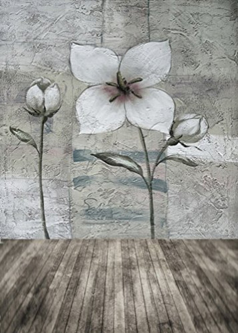 Wooden Floor Vintage Flowers Painting Wall Photography Backdrops Photo Props Studio Background 5x7ft Wooden Floor Vintage Flowers Painting Wall Photography Backdrops Photo Props Studio Background 5x7ft