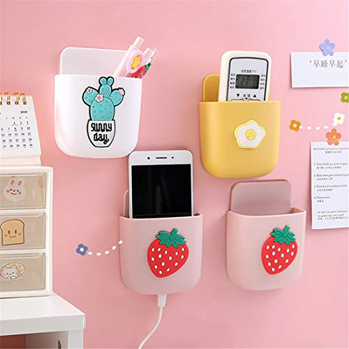 Cartoon Wall-mounted Storage Box Remote Control Storage Rack Hotel Multifunctional Mobile Phone Plug Office Household Bracket