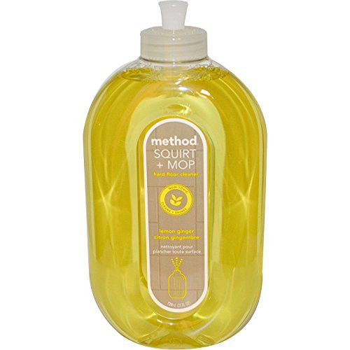 Method, Squirt  plus Mop, Hard Floor Cleaner, Lemon Ginger, 25 fl oz -739 ml- - 2pc