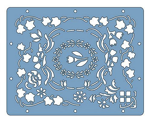 Fiskars Shapeboss 9 Inch by 11 Inch Stencil Sets, Floral