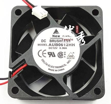 Davitu Remote Controls - For DELTA AUB0612HH F00 DC 12V 0.36A 60x60x25mm 3-Wire Server Cooling Fan
