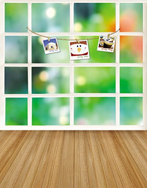 Wooden Floor Window Pictures Photography Backdrops Photo Props Studio Background 5x7ft
