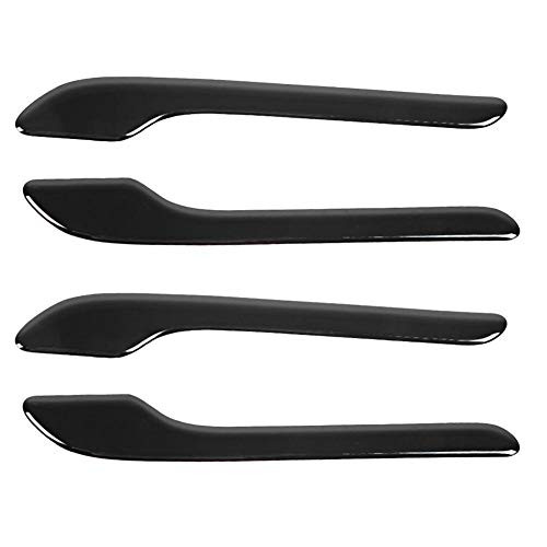 Car Door Handle Cover, 4pcs Door Handle Wrap Protector Stickers Scratch Proof Fit for Tesla Model 3-Black Carbon Fiber Texture-