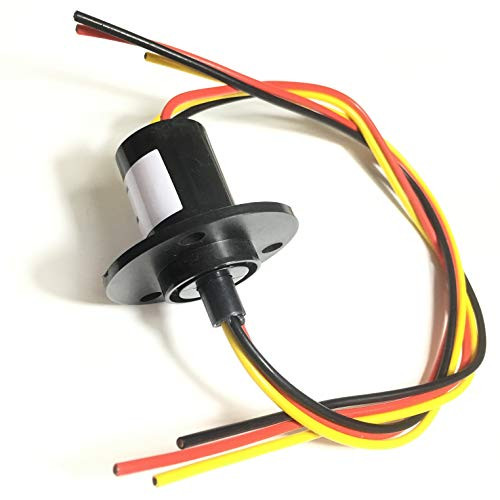 Taidacent 3 Wires 4 Wires 5A 10A 15A 30A Electrical Slip Ring Collector Ring Rotary Electrical Contact Joint Rotary Connector Commutator -3 Wires 15A Diameter 22mm-