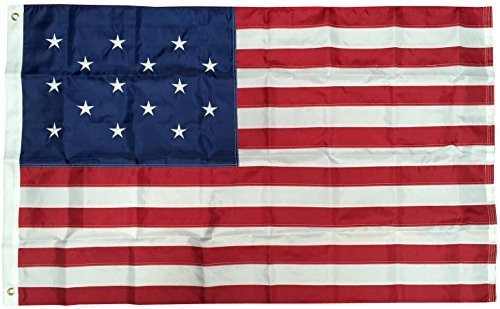 COLIBYOU 3x5 Ft Nylon Embroidered 15 Stars Spangled Banner American USA Flag COLIBYOU 3x5 Ft Nylon Embroidered 15 Stars Spangled Banner American USA Flag