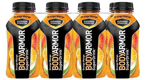 Bodyarmor Electrolyte Sports Superdrink, 12 Ounce Bottles -Pack of 8- -Orange Mango-