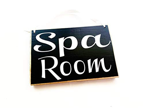 8x6 Spa Room Custom Wood Sign Service Salon Massage Facial Business in Session Progress Please Do Not Disturb Soft Voices Relaxation Plaque