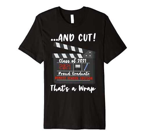 Remote Learning School Graduate 2021 Funny Graduation Meme Premium T-Shirt