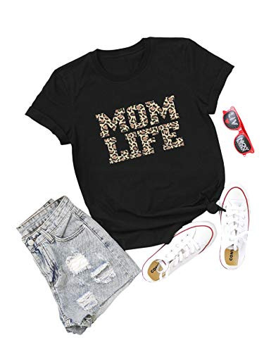 Romwe Women's Plus Size Graphic Heart Print Short Sleeve Basic Tee Tops T Shirt Letter Black 3XL