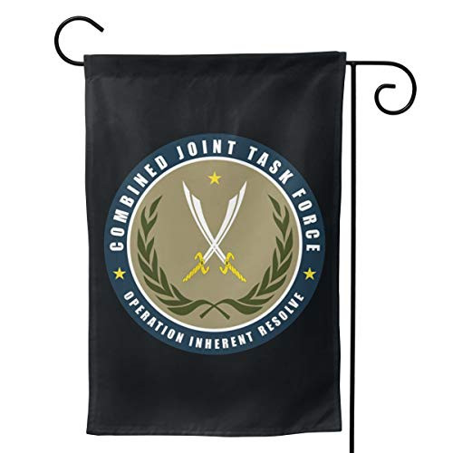 Joint Task Force Operation Inherent Resolve Garden Flag Yard Outdoor Decoration Double Sided Flag 12.5"x18"/28"x40"
