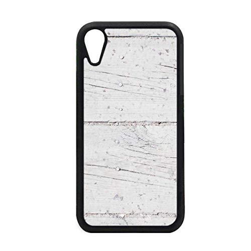 White Wood Floor Rough Wallpaper Texture for iPhone XR Case for Apple Cover Phone Protection
