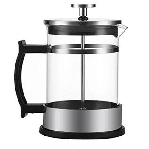 HJAZ 350Ml Manual Coffee Espresso Maker Pot Stainless Steel Glass Teapot French Coffee Tea Percolator Filter Press Plunger -Color : Black-