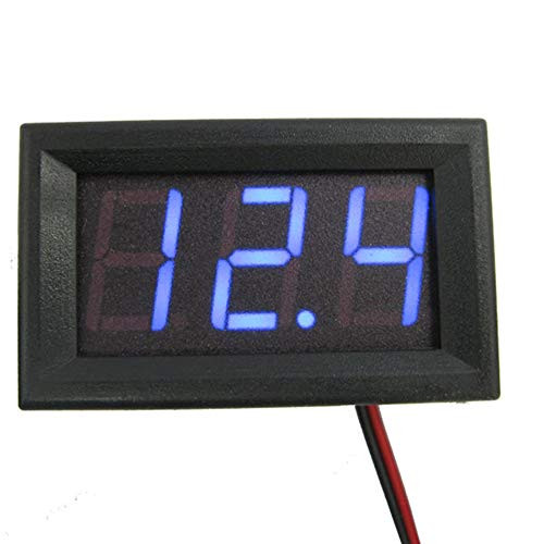 Measuring  and  Gauging Tools,Maserfaliw Digital Voltmeter,0.56inch Mini LED Digital Volt Voltage Panel Meter DC 4.5V-30.0V Voltmeter - Blue