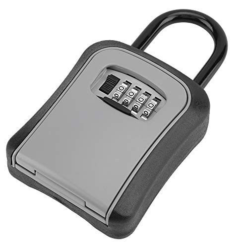4 Digit Key Storage Lock Box. Wall Mount Key Safe Security Storage Organizer Wall Mount Key Storage Security Lock, Padlock Security for car Home