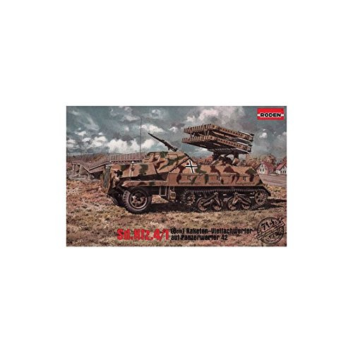 Roden Sd.Kfz.4/1 Raketen-Vielfachwerfer Military Vehicle Model Kit, 8cm