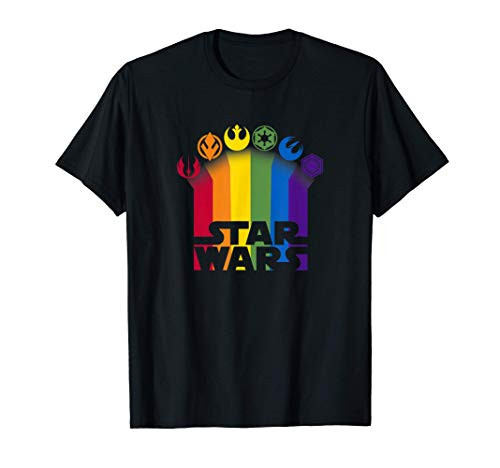 Star Wars Icon Trails Rainbow Pride Logo T-Shirt