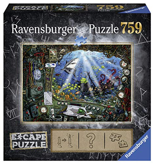 Ravensburger Escape Puzzle Submarine 759 Piece Jigsaw Puzzle for Kids and Adults Ages 12 and Up - an Escape Room Experience in Puzzle Form