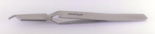 Dentrim Posterior Bracket Placing Tweezer - Reverse Action Tweezer and Self Holder Orthodontic Bonding Tweezer Instruments