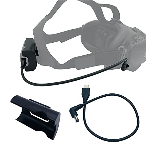 FPV Goggles V2 Battery Bracket Holder and Power Cable Compatible with DJI FPV Combo Goggles V2, Battery Recharging Wire/Clip for FPV Goggles V2 Accessories -Power Cable  plus Battery Bracket-