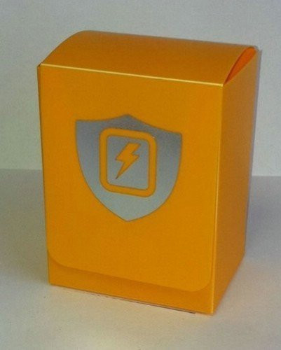 Max Protection Fluorescent Orange Transparent Vertical Deck Box