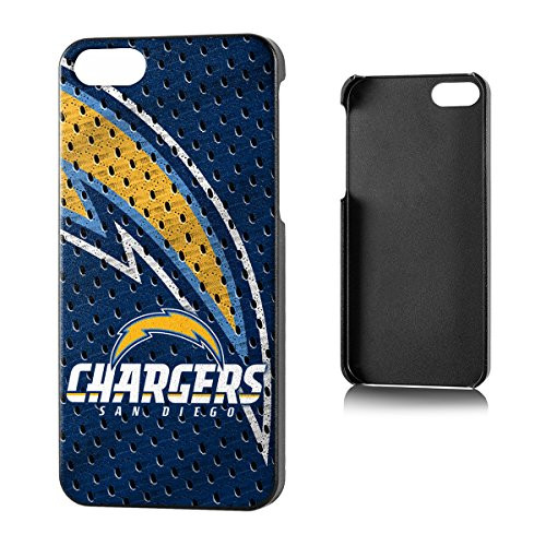 Team Pro Mark Licensed NFL San Diego Chargers Slim Series Protector Case for Apple iPhone 5/5S - Retail Packaging - Blue/White/Yellow