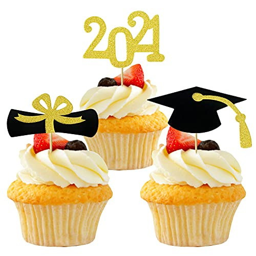 2021 Graduation Cupcake Toppers, 48 Pcs Graduation Decoration for Cupcakes, Class Of 2021 Food/Appetizer Picks for Graduation Party Supplies Mini Congrats Cake Toppers 2021 Diploma Grad Cap Set 2021 Graduation Cupcake Toppers, 48 Pcs Graduation Decoration for Cupcakes, Class Of 2021 Food/Appetizer Picks for Graduation Party Supplies Mini Congrats Cake Toppers 2021 Diploma Grad Cap Set