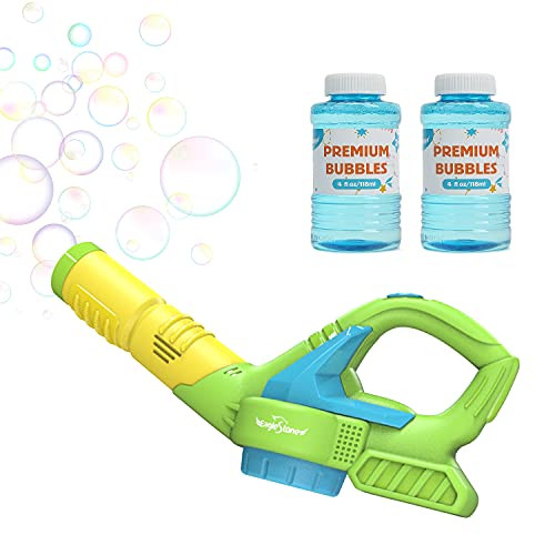 EagleStone Bubble Machine, Automatic Bubble Leaf Blower with 4oz Refill Solution,Bubble Maker Bubble Blaster Party Favors, Summer Toy, Outdoors Activity, Easter, Birthday Gift