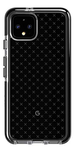 tech21 Evo Check Phone Case for Google Pixel 4 XL - Smokey/Black - Antimicrobial BioShield with 12ft Drop Protection, Model:T21-7393