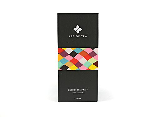 Organic Black Tea English Breakfast - Art of Tea English Breakfast 12 Pyramid Tea Bag Sachets