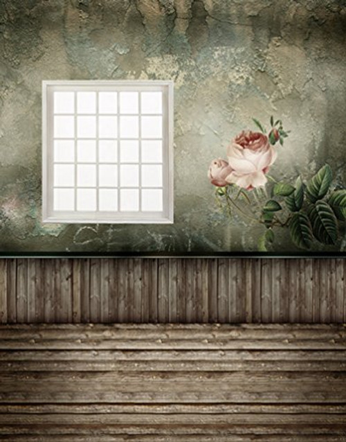 Wooden Floor Vintage Wall Flowers Painting Photography Backdrops Photo Props Studio Background 5x7ft Wooden Floor Vintage Wall Flowers Painting Photography Backdrops Photo Props Studio Background 5x7ft