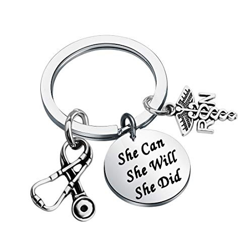 RN Registered Nurse Gift Nurse Keychain She Can She Will She Did Nursing Gifts RN Registered Nurse Gift Nurse Keychain She Can She Will She Did Nursing Gifts