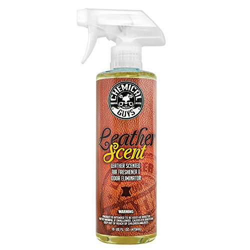 Chemical Guys AIR-102-16 Leather Scent Premium Air Freshener and Odor Eliminator -16 oz-