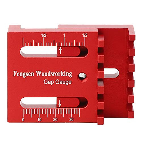 Woodworking Gaps Gauge,Saw Seam Gauge Woodworking Feeler Ruler Depth Measuring Ruler