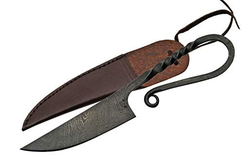 SZCO Supplies Damascus Steel Lord's Feasting Knife, Grey, 6.7 inches
