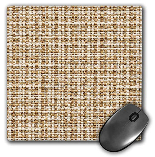 3dRose Alexis Photography - Texture Textile - Image of a Floor mat of Beige and Brown Colors. Textile Texture - Mousepad -mp-319971-1-