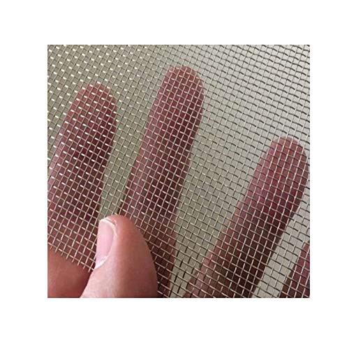 2 Pack Stainless Steel Woven Wire 10 Mesh Metal Mesh Sheet Metal Security Screen Cabinets Mesh Sheet Window Screen Mesh Stainless Steel Fine Filter Screen Sheet -24"X24"-60X60cm-
