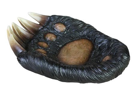 Bear Paw Bar Soap Trinket Holder Dish Plate Tray, 6-inch, Cabin Bathroom Decor