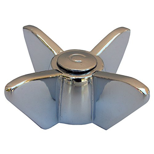 LASCO HC-222 American Standard, New Style Colony Replacement Hot Water Handle, Chrome Plated Metal, 1.12L x 2.42W x 2.08H