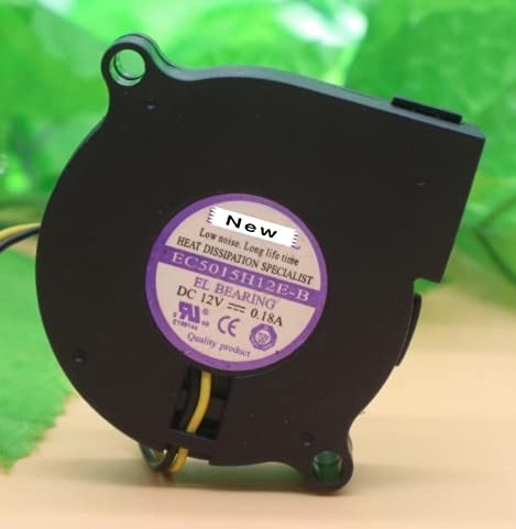 Davitu Remote Controls - For Emacro For EVERFLOW EC5015H12E-B DC 12V 0.18A 2-wire Server Cooling Fan