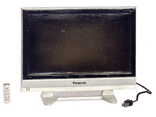 Melody Jane Dollhouse Modern 50" Widescreen Television TV and Remote Control Miniature 1:12 Melody Jane Dollhouse Modern 50" Widescreen Television TV and Remote Control Miniature 1:12