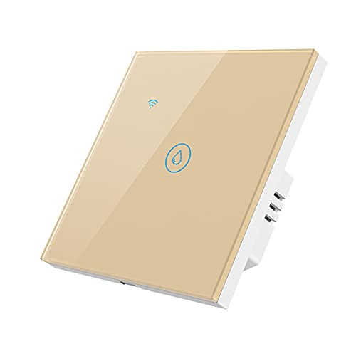 TUYA Smart WiFi Water Heater Switch, WiFi Smart Touch Wall Switch, 20A Voice Control Switch for High-Power Appliances, Timing Remote Control Work with Google Home and Alexa