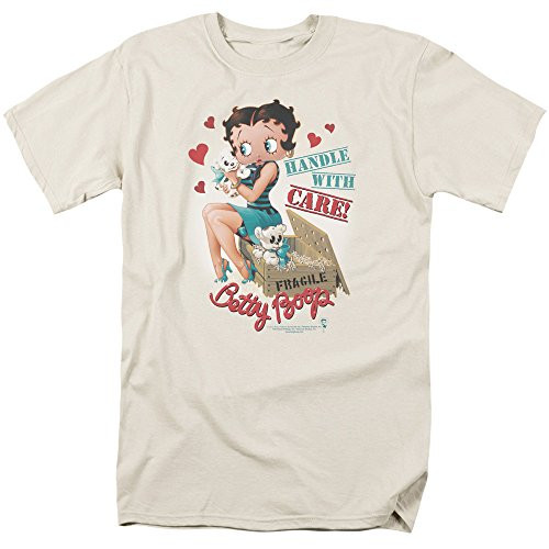 Betty Boop - Handle With Care T-Shirt Size L Betty Boop - Handle With Care T-Shirt Size L