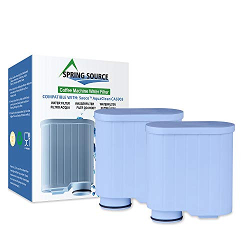 2-Pack Spring Source CMF009 Coffee Machine Water Filter Replacement For Philips Saeco AquaClean CA6903