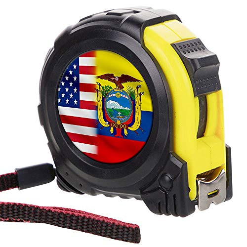 ExpressItBest Tape Measure with 16 Foot Steel Tapeline - Flag of Ecuador -Ecuadorian- - Ecuador Flag with USA ExpressItBest Tape Measure with 16 Foot Steel Tapeline - Flag of Ecuador -Ecuadorian- - Ecuador Flag with USA