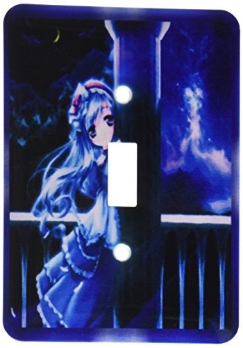 3dRose lsp_25824_1 Anime On A Balcony Single Toggle Switch