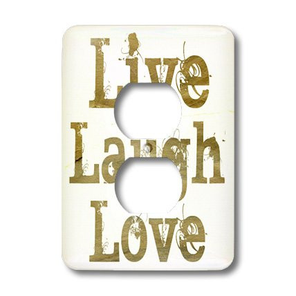 3dRose lsp_27983_6 Wood Live Laugh Love Inspiration Light Switch Cover