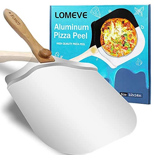 Aluminum Pizza Peel 12x14 Pizza Spatula with Foldable Wooden Handle Pizza Turning Peel Pizza Paddle for Homemade Baking Pizza Bread Aluminum Pizza Peel 12x14 Pizza Spatula with Foldable Wooden Handle Pizza Turning Peel Pizza Paddle for Homemade Baking Pizza Bread